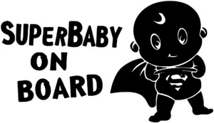 Super Baby an Bord Aufkleber 20 cm - BABY-039 Aufkleber - Bild 1 von 3