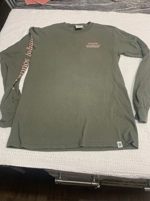 Camiseta Feminina Simply Southern Rosa Oliva Vaca Manga Longa Pequena Suck It Up - Imagem 1 de 4