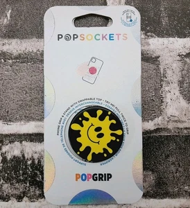 Popsockets Popgrip Smiley Face Splatter Peinture Splatter Pop Socket - Photo 1 sur 8