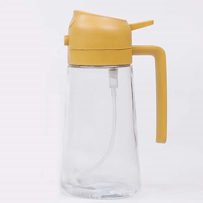 Spray y verter aceite 2 en 1 470 ml pulverizador botella de vidrio bomba pulverizadora cocina barbacoa Foto 1 de 4