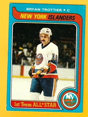 Bryan Trottier 1979-80 Topps #100 casi nuevo Islanders Foto 1 de 2