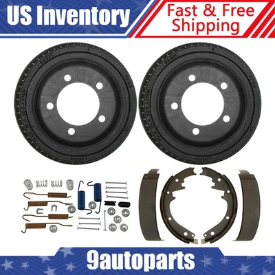 Tambores de freno traseros y zapatas de freno kit de resorte de hardware para Jeep CJ5 1974 1975-1977 Foto 1 de 4