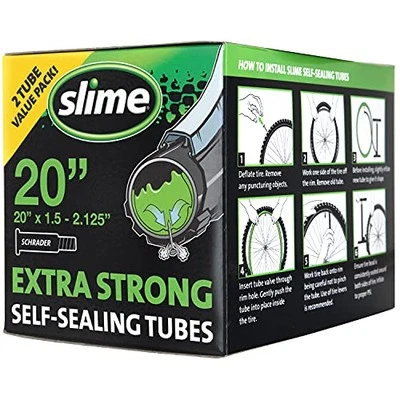 Slime 30075 Bike Inner Tube with Slime Puncture Sealant, Extra Strong, Self - Image 1 of 4