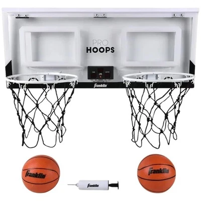 Juego de Baloncesto Exterior con Dos Aros LED Marcador Mini Pelotas Foto 1 de 4