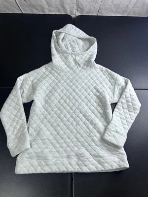 Jones New York Sudadera con Capucha Mujer Mediana Gris Jaspeado Acolchado Pullover Tejido Diamante Foto 1 de 4