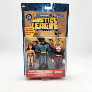 Mattel Justice League Unlimited Wonder Woman Batman Bizarro 3-Pack - Picture 1 of 6