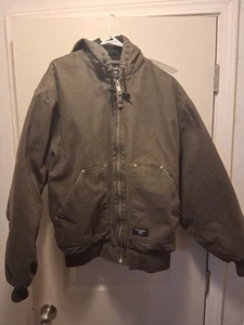 Vintage Walls Jacket Mens XLarge Brown Lined Bomber Work Chore Coat Good Condit - Picture 1 of 6