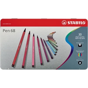Pennarelli Stabilo Pen 68 1 mm scatola di metallo assortiti Conf. 30 pezzi - 683 - Foto 1 di 1