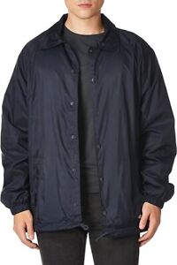 NWT Dickies Men's Snap-Front Nylon Jacket Navy Blue Size Small Winter $90 3D83