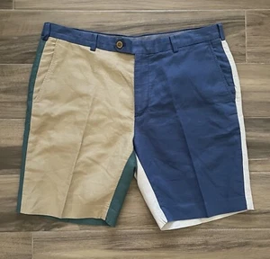 Brooks Brothers Shorts Baird Mcnutt Leinen Herren 38 Colorblock Irish - Bild 1 von 8