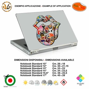 lingua adesivo notebook scontornato sticker bomb Lips kiss tablet print pvc - Afbeelding 1 van 2