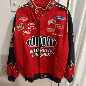 Vintage Chase Authentics Drivers Line Jeff Gordon DuPont Racing Jacket Size L - Picture 1 of 14