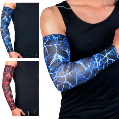 Arm Sleeve Sun Protection Support Basketball Running Sports Protective Gear Men - Image 1 of 4