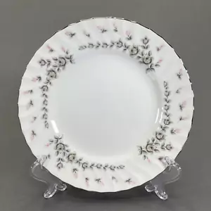 Style House Picardy Bread Dessert Plate 6 3/4" Replacement Platinum Trim Floral - Picture 1 of 8