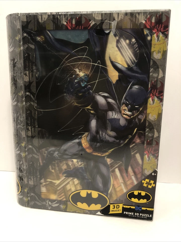 NUEVO EN CAJA DC Comics Batman Prime Rompecabezas 3D 12"x18" 300 piezas Coleccionables CAJA DE HOJALATA SELLADA Foto 1 de 4
