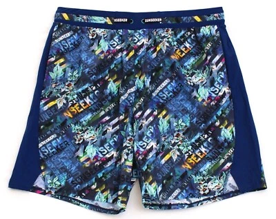 Sunseeker Australia blau Signatur gefütterte Badehose Strandshorts Damen 12 neu mit Etikett - Bild 1 von 2