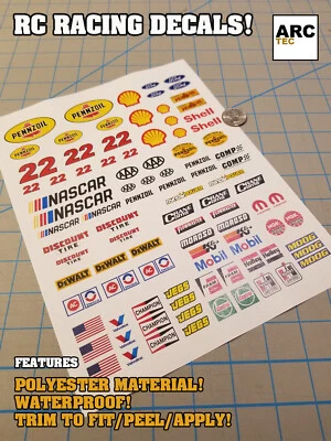 Nuevas calcomanías de carreras a escala RC Nº11 para TAMIYA HPI LOSI KYOSHO 1/8 1/10 1/12 Foto 1 de 2