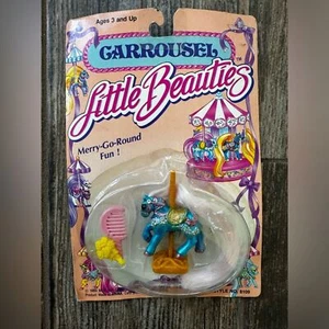 Caballo carrusel Little Beauties 1989 sellado vintage nuevo con caja estilo 8109 - Imagen 1 de 5