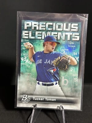 2023 Bowman Platinum Precious Elements Tucker Toman RC Toronto Blue Jays #PE-29 - Image 1 of 2