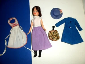 MARY POPPINS DOLL HORSMAN 12" W EXTRA CLOTHES SHOES STOCKINGS 1960'S (4 - Picture 1 of 8