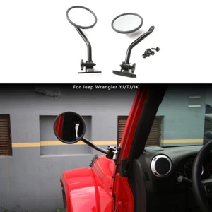 A-pillar Rearview Mirror Hinge Side Mirror Quick Release For Jeep Wrangler JK TJ - Picture 1 of 9