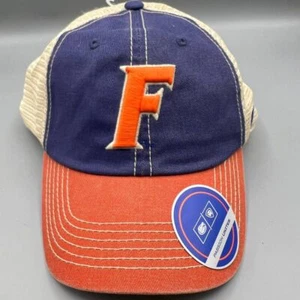 Florida Gators Trucker Hat Men Blue Orange Top of the World Snap Back Cap - Picture 1 of 8