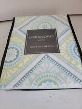 Cynthia Rowley Quincy Fabric Shower Curtain 72x72 Multi Colors