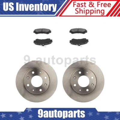 Rotores de disco delanteros + pastillas de freno para Mitsubishi Space Star 2003 2004 Foto 1 de 4