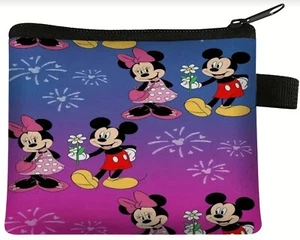 NWT~  Mickey Mouse Zippered Coin Purse Pouch - Picture 1 of 8