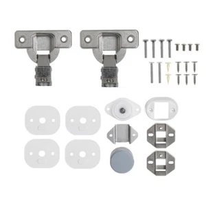 GENUINO INDESIT IWME12UK LAVADORA INTEGRADA KIT DE MONTAJE DE PUERTA BISAGRAS - Imagen 1 de 8