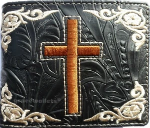 Cartera Cross para hombre Texas Western plegable W059 negra - Imagen 1 de 2