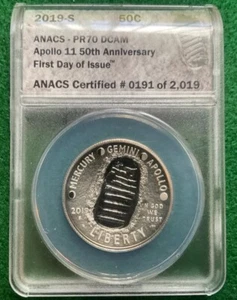 2019 s Apollo 11 50th Anniversary , First Day , PR 70 DCAM - T32 - Picture 1 of 4