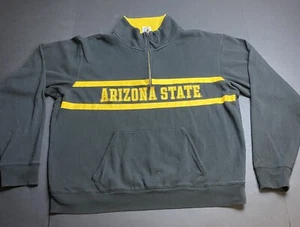 PINK Victoria's Secret Lg Sutherland Zip Sweatshirt Pullover ARIZONA STATE H49 - Picture 1 of 7