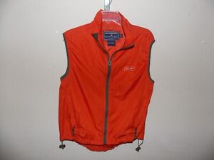 Polo Sport Windbreaker Waterproof Orange Vest Size M