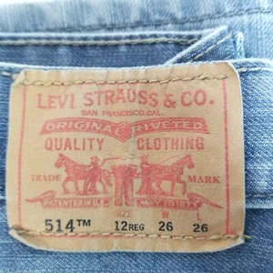Levi's 514 Boy's Size 12 26wx26in Straight Leg Jeans Retro Classic. . - Picture 1 of 11