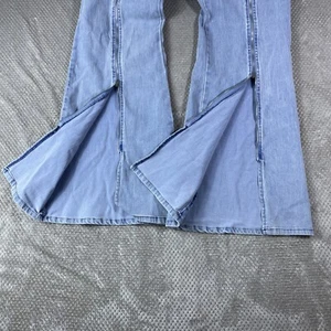 Damen Jeans XL Bell Bottom High Rise Flare Broad Woodstock Hippie Gürtel Y2K NEU - Bild 1 von 24