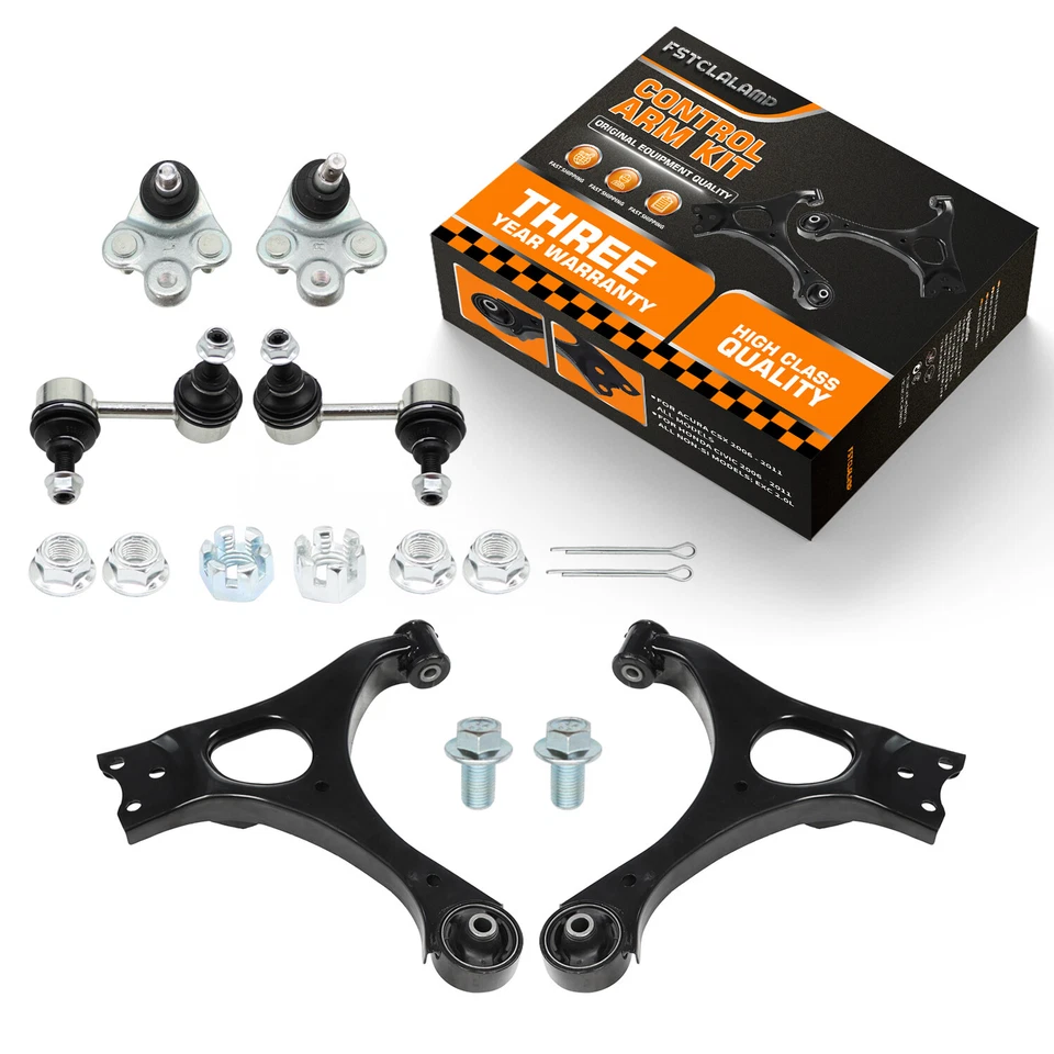 Brazo de control inferior delantero con barra estabilizadora de rótula para Honda Civic 2006-2011 no Si Foto 1 de 4