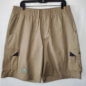 Denver Nuggets Shorts Men's XL Khaki Cargo Performance Embroidered - Picture 1 of 14