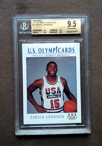1992 Impel Earvin Magic Johnson US Olympic Hopefuls #12 BGS Graded 9.5 Gem Mint