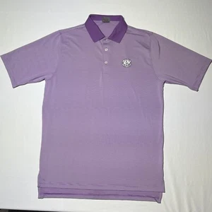 Fennec Mens Pete Dye Polo Golf Shirt Large L Purple - Picture 1 of 5