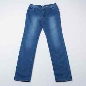Adam Levine Jeans Womens 7/8 30x31 Patriette Straight Med Blue Wash Denim