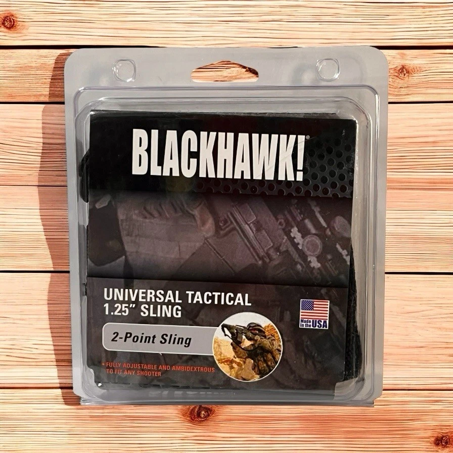 Blackhawk! Eslinga táctica universal de 1,25" (eslinga de 2 puntos) negra Foto 1 de 4