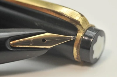 Pluma Estilográfica Montblanc Nº32 De Colección 14K Mediana (M) Plumín Negra Muy Buena W11076 Foto 1 de 4