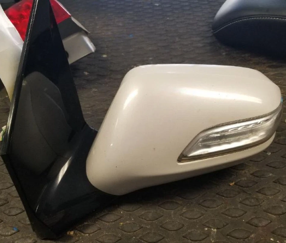2007-2009 Acura MDX Left Driver LH Side View Door Mirror Power Heated White Oem - Imagem 1 de 4