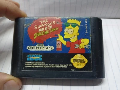 Los Simpson: Bart vs. Carro The Space Mutants (Sega Genesis, 1992) solamente - probado Foto 1 de 4
