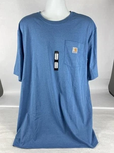 Carhartt Heavyweight Loose Fit Pocket T-shirt Men’s XL Tall Blue Short Sleeve - Picture 1 of 6