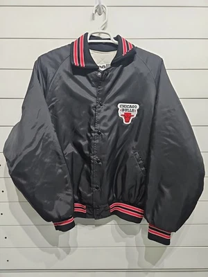 Chaqueta De Colección Chicago Bulls NBA Baloncesto Universitario Letterman Snap Para Hombres XL Jordan Foto 1 de 4