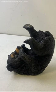 Black Bear Drinking Wine Bottle Holder - Bild 1 von 6