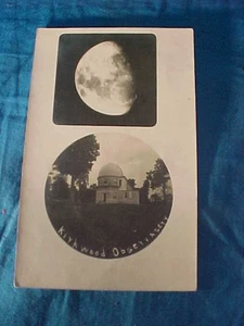 1907 KIRKWOOD OBSERVATORY w VIEW Of MOON Bloomington Ind REAL PHOTO POSTCARD - Picture 1 of 2