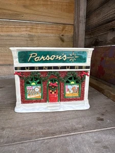 Vintage SEASONAL SPECIALTIES PARSON’S FURNITURE LIGHTED CHRISTMAS VILLAGE - Picture 1 of 15